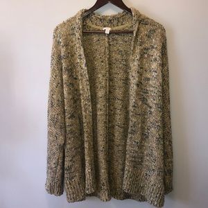 J.Jill Cozy Mixed-Yarns Dolman Open Front Cardigan- Size 2x "EUC"